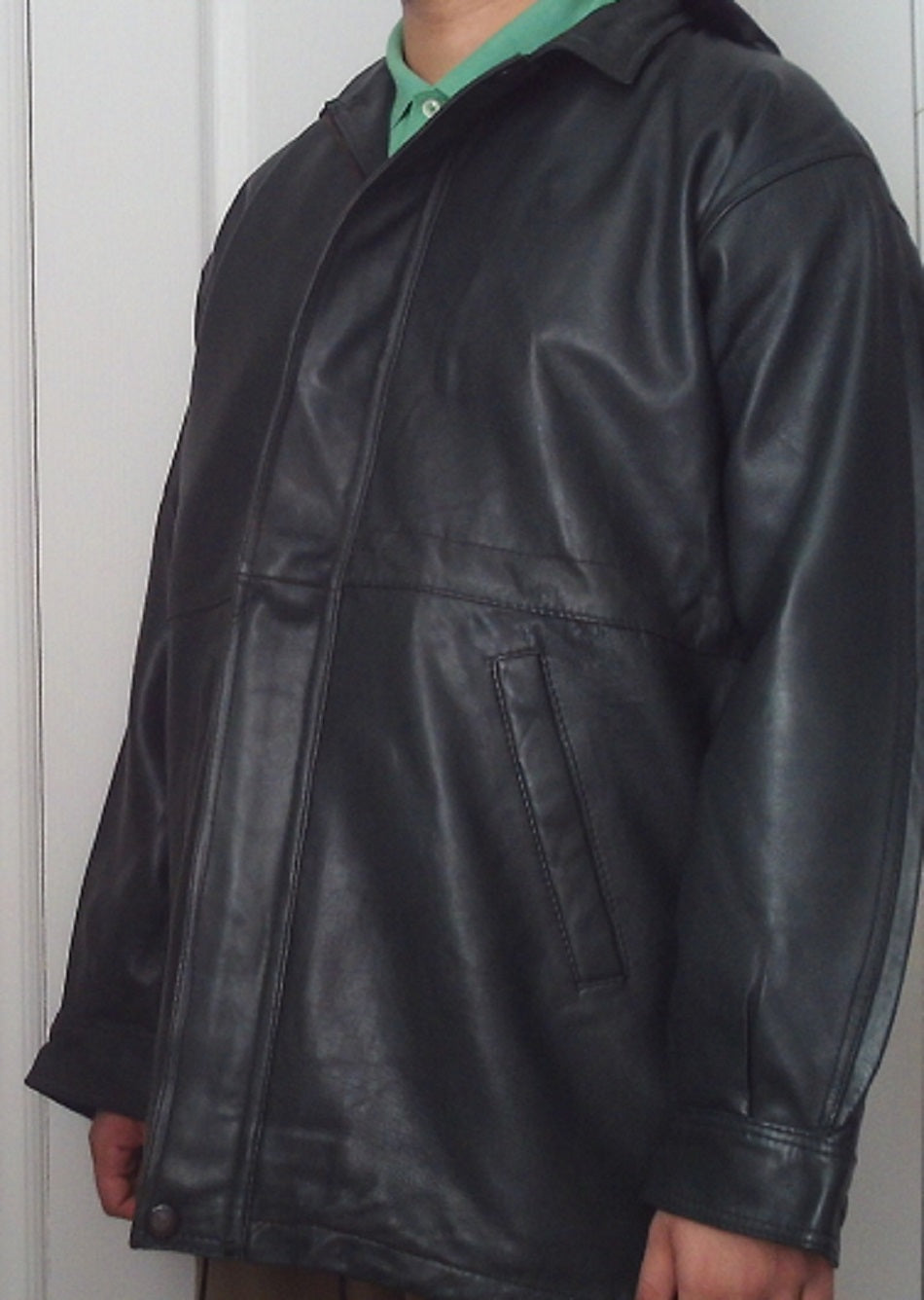 Black Hoodie Leather Jacket