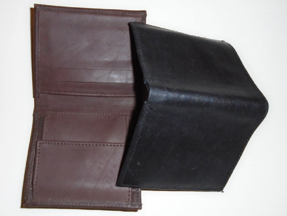 Brown Black Leather Wallet