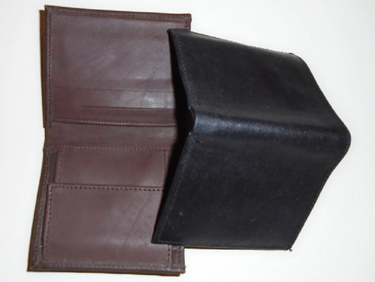 Brown Black Leather Wallet