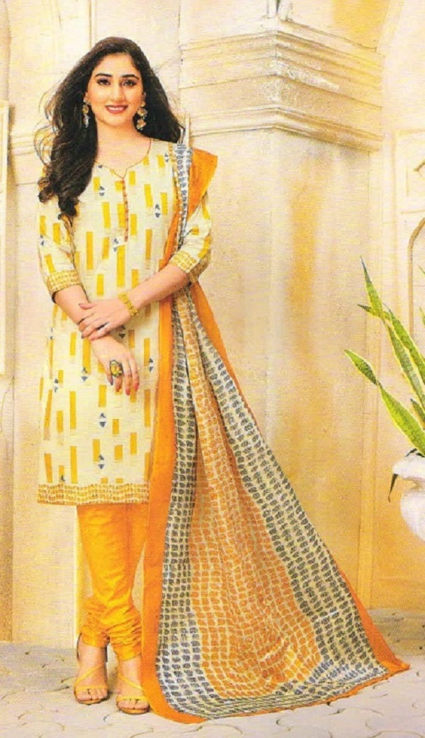 Yellow Design Salwar Suit